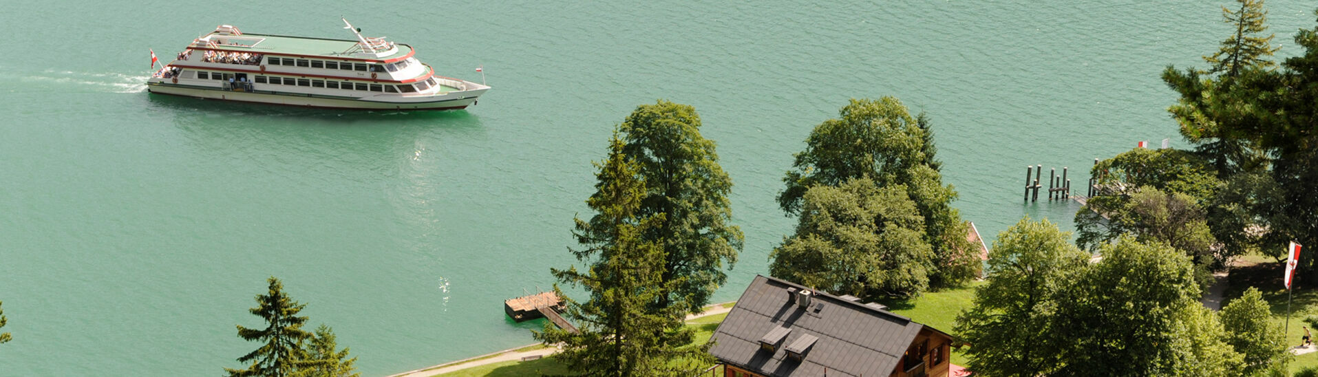 Combine a hike to the Gaisalm with a boat trip on board the Achensee ships.