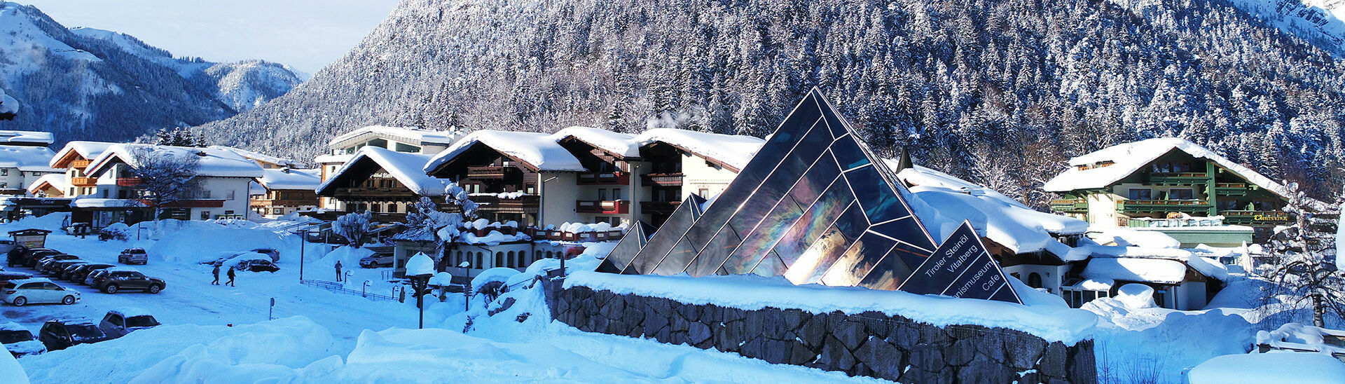 Der Vitalberg in Pertisau am Achensee im Winter.