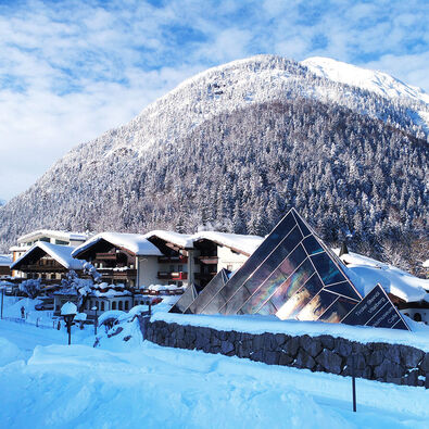 The Vitalberg in Pertisau am Achensee in winter.