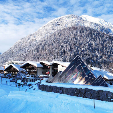 Der Vitalberg in Pertisau am Achensee im Winter.
