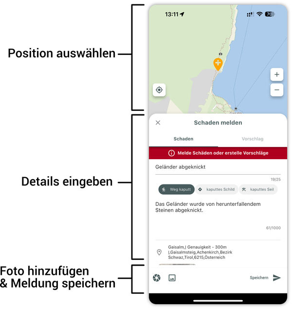 Wegepaten App Schritt 2