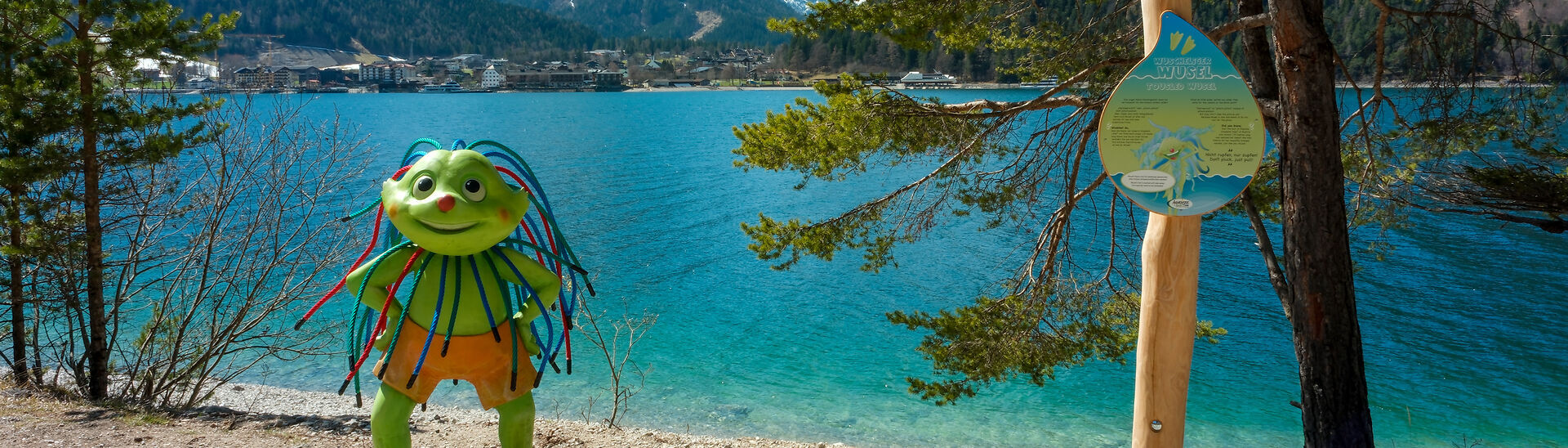 Wusel-Seeweg Der Wusel-Seeweg am Ufer des Achensees zwischen Maurach und Achenkirch ist ein Outdoor-Paradies für Kinder.