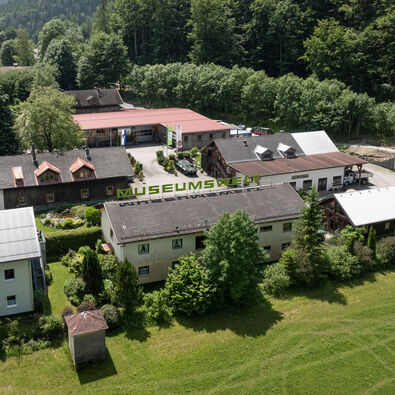 Vintage tractor exhibition at the Achensee Museum World in Maurach am Achensee.