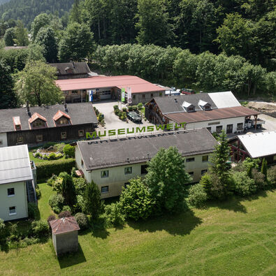 Vintage tractor exhibition at the Achensee Museum World in Maurach am Achensee.