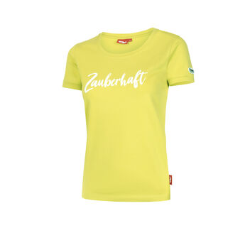 Damen T-Shirt Seeliebhaberin in Gelb