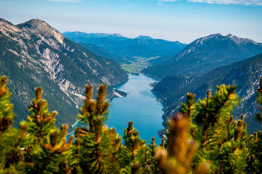 The region offers many hiking tours with gorgeous views of Lake Achensee and its surrounding villages.