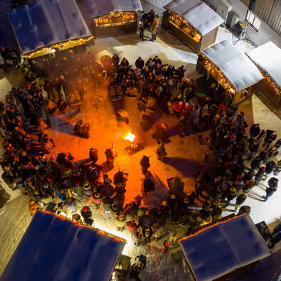 Kinderperchten beim Bergadvent am Fischergut