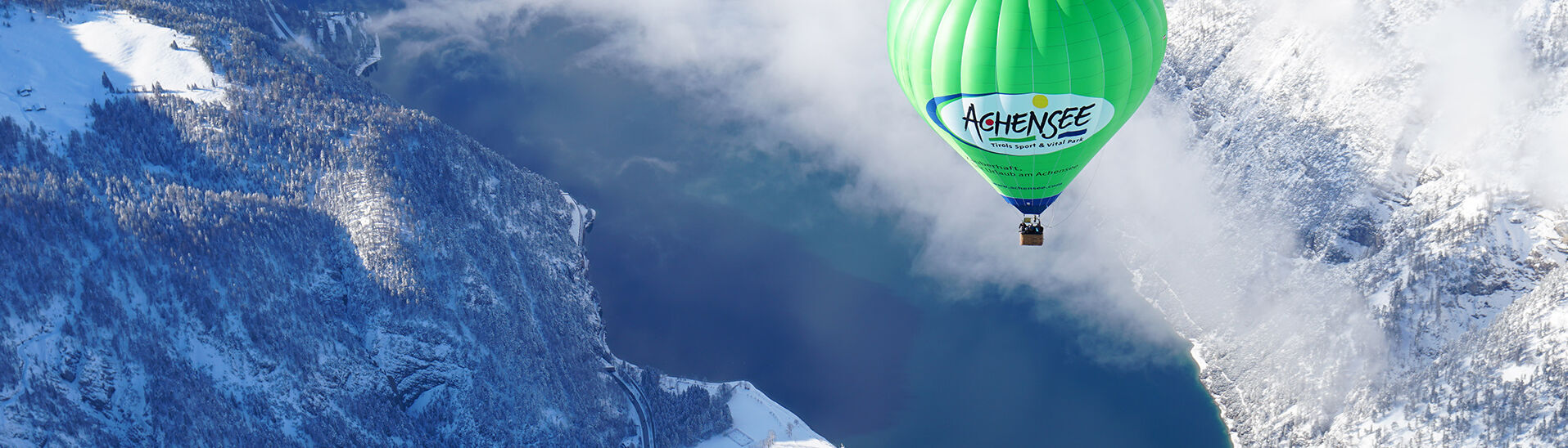 Ballonfahren im Winter Mit dem Heißluftballon über die Winterlandschaft am Achensee schweben und die Region somit aus der Vogelperspektive erleben.