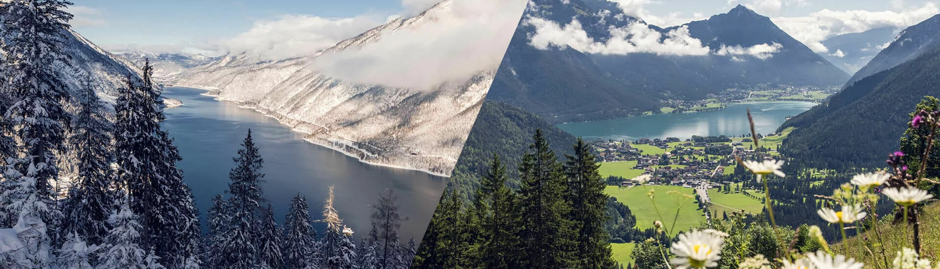 Winter- als auch Sommerlandschaft am Achensee