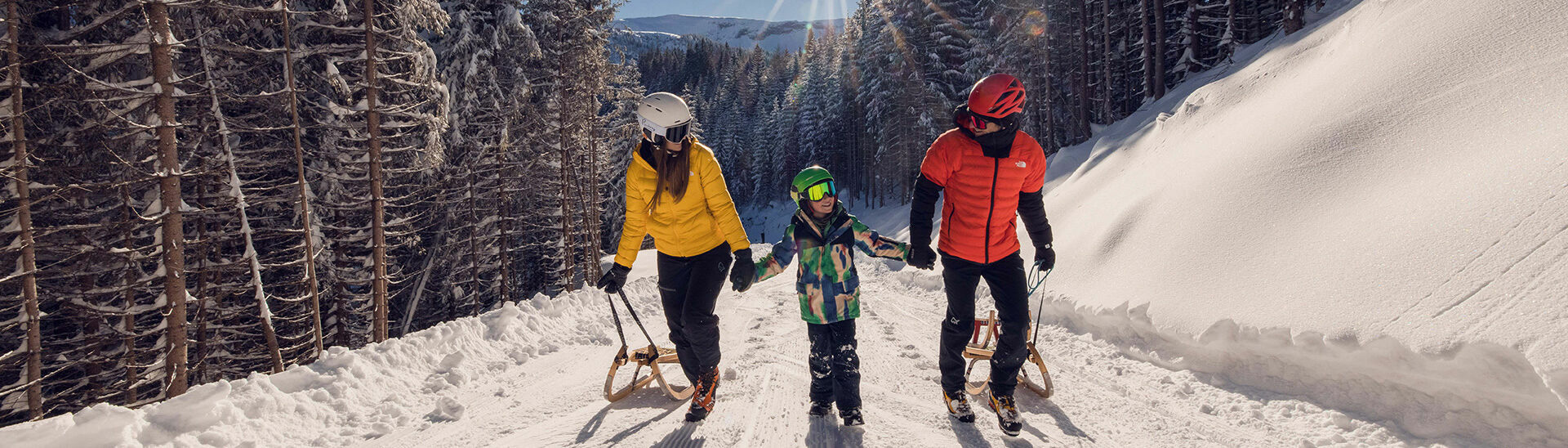 Ein Ausflug auf der Rodelbahn des Zwölferkopfs ist ein herrliches Wintervergnügen für die ganze Familie.