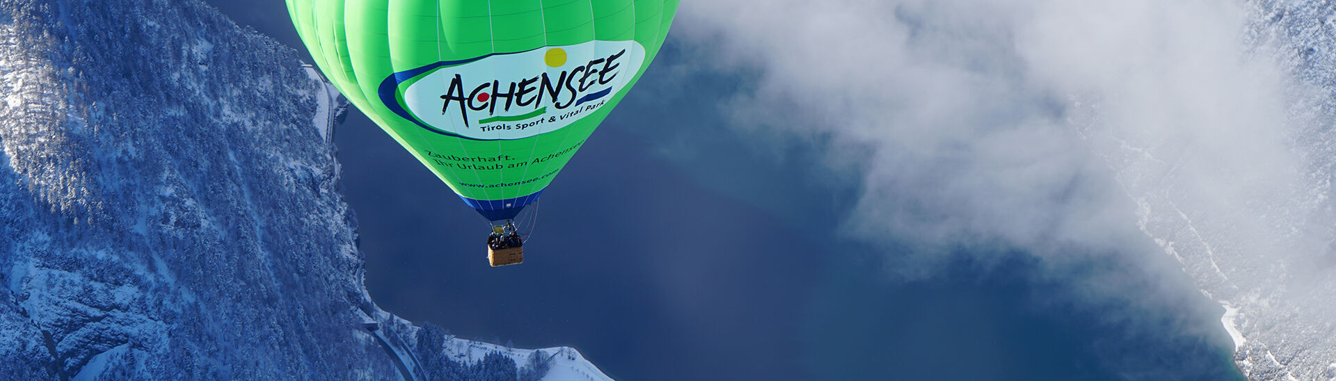 Ballonfahren im Winter Mit dem Heißluftballon über die Winterlandschaft am Achensee schweben und die Region somit aus der Vogelperspektive erleben.