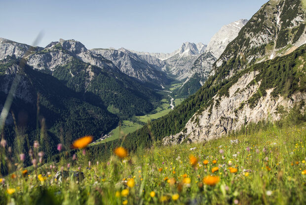 The Karwendel mountains The view over the Karwendel mountains is a delight for nature loving explorers.
