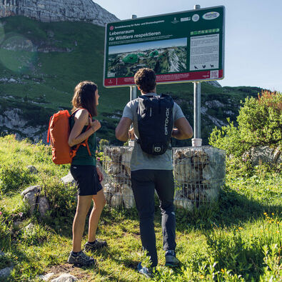 A couple visits the educational nature trail Rofan and gets educated on how to explore responsibly.