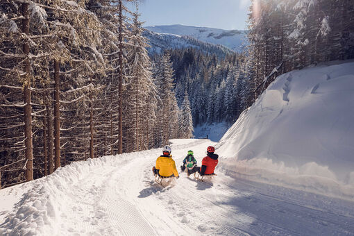 Tobogganing on the Zwölferkopf is a fun outdoor winter pursuit for the whole family.
