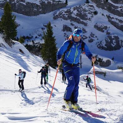 A ski tour in the middle of the winter landscape of the Rofan mountains is a special experience.
