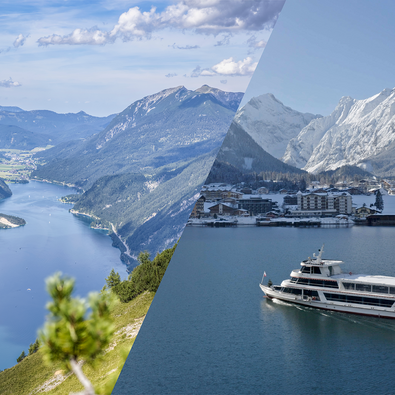 Winter- als auch Sommerlandschaft am Achensee