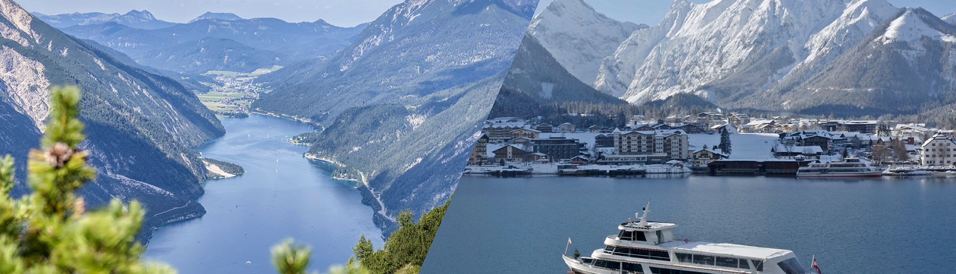 Winter- als auch Sommerlandschaft am Achensee