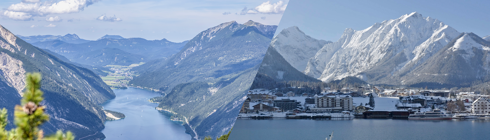 Winter- als auch Sommerlandschaft am Achensee Winter- als auch Sommerlandschaft am Achensee