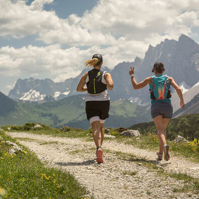 Trail runners have the opportunity to train in the Nature Park Karwendel surrounded by beautiful scenery.