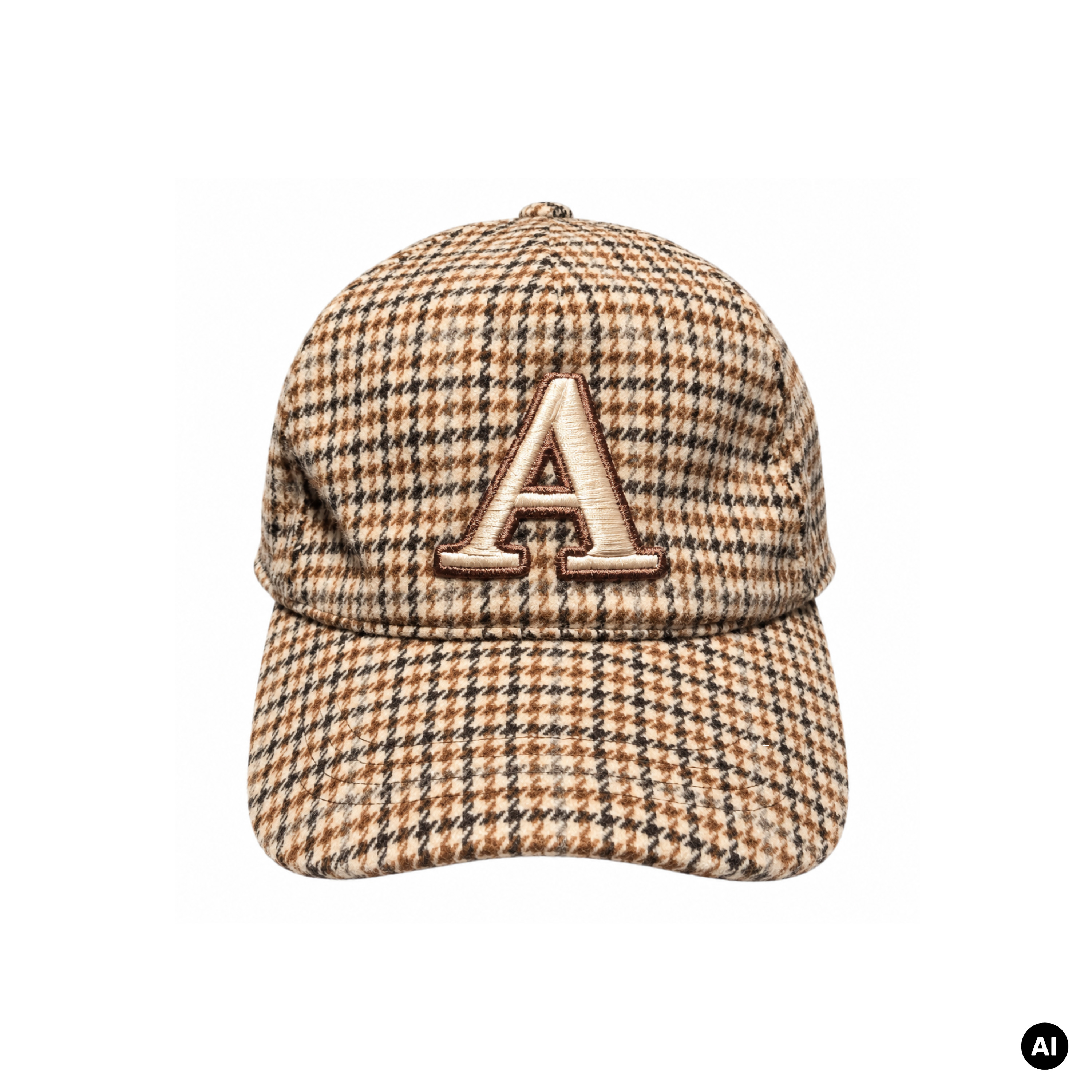 Achensee Country Cap tan houndstooth