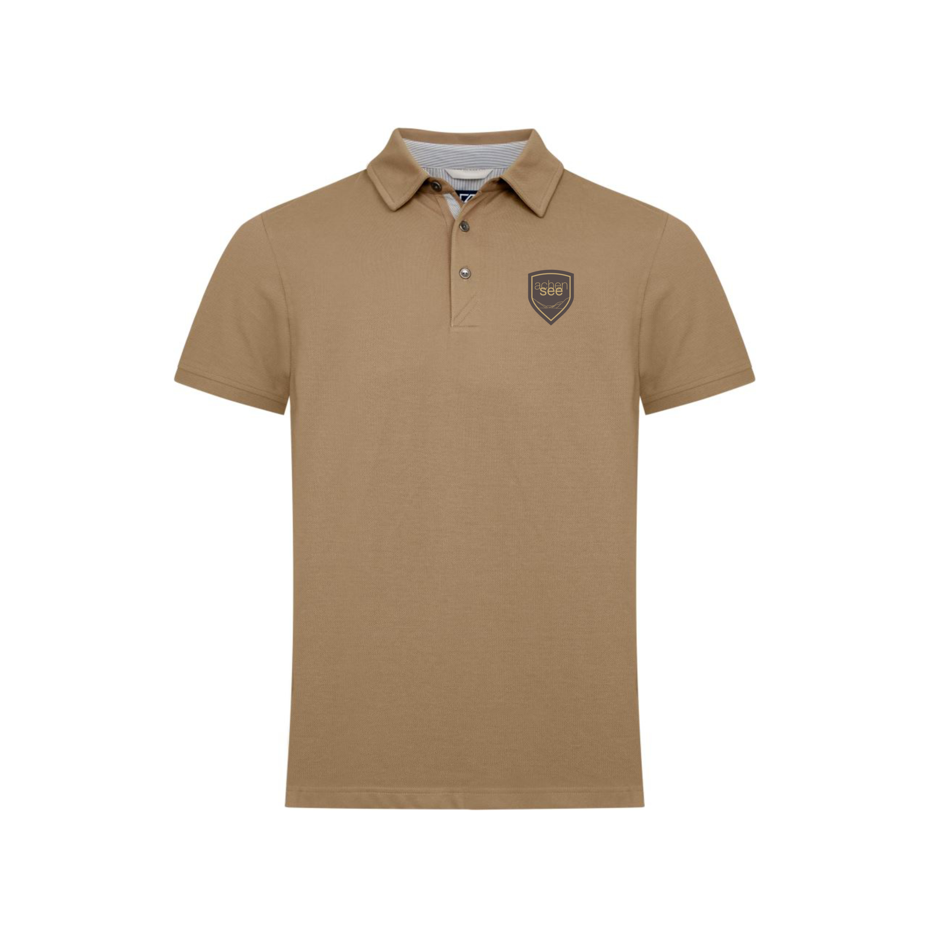 Achensee Polo Seeluxe Herren Polo SeeLuxe in braun