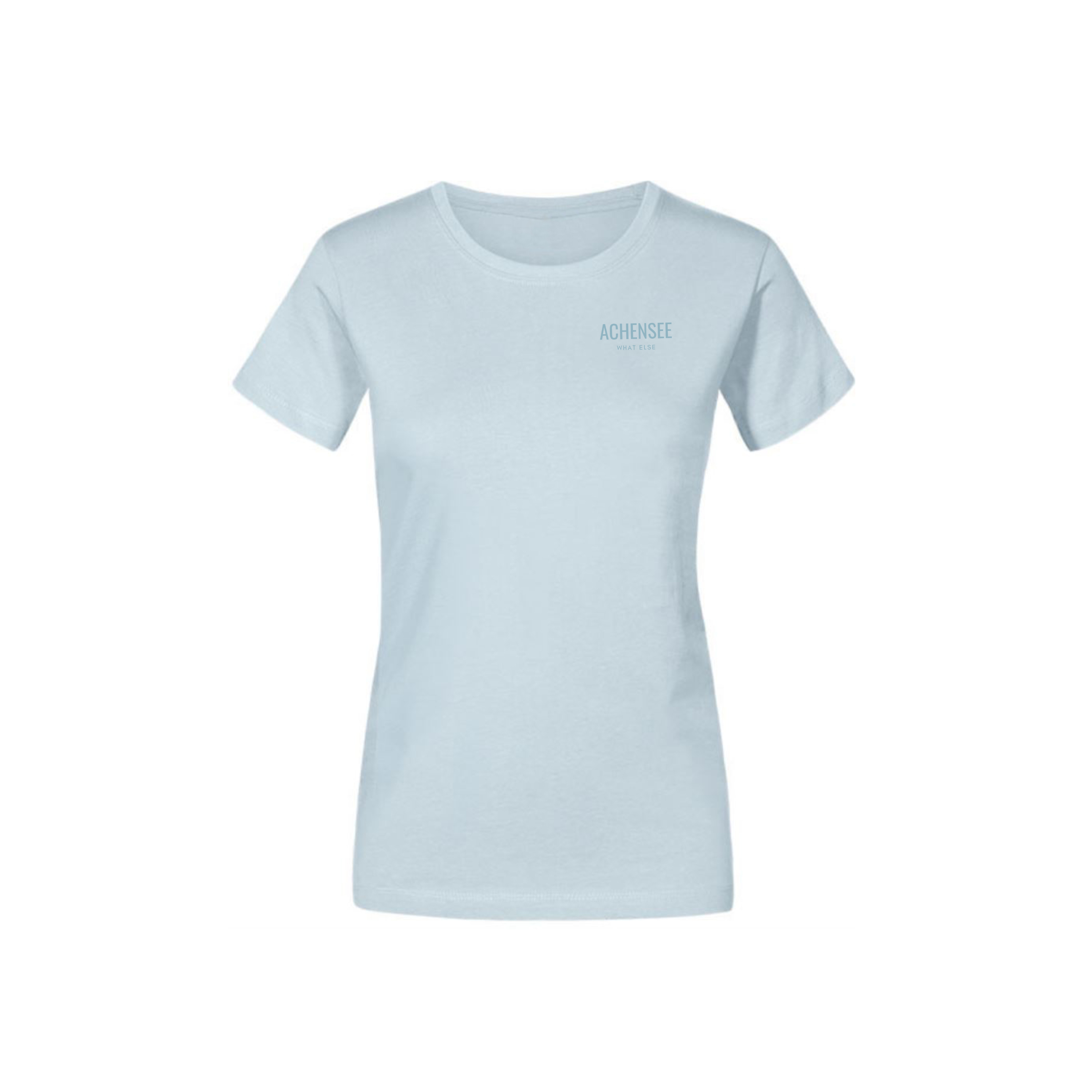 Damen T-Shirt Achensee What Else ED in baby blue Damen T-Shirt Achensee What Else 3D