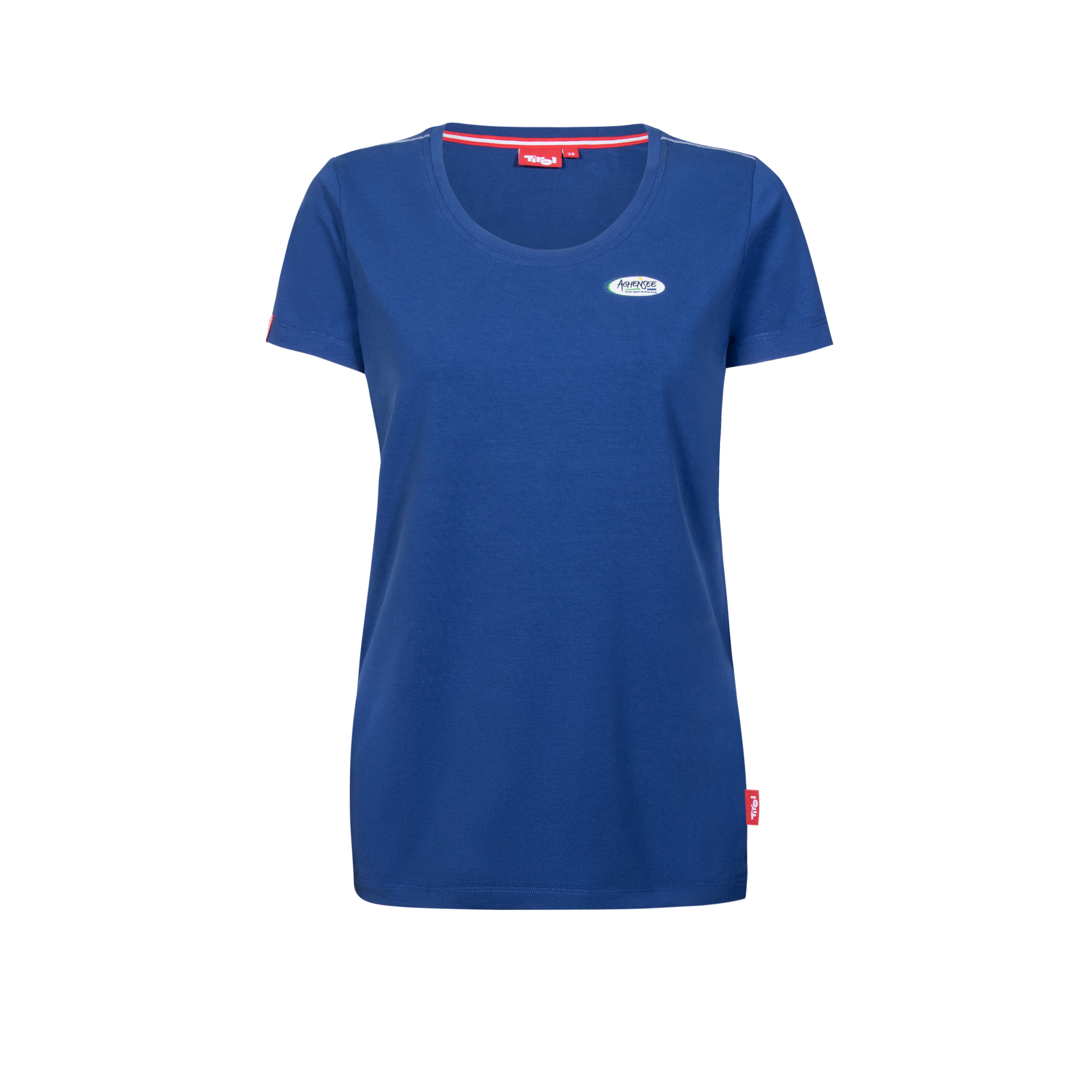 Damen T-shirt Atoll in Blau Vorderseite
