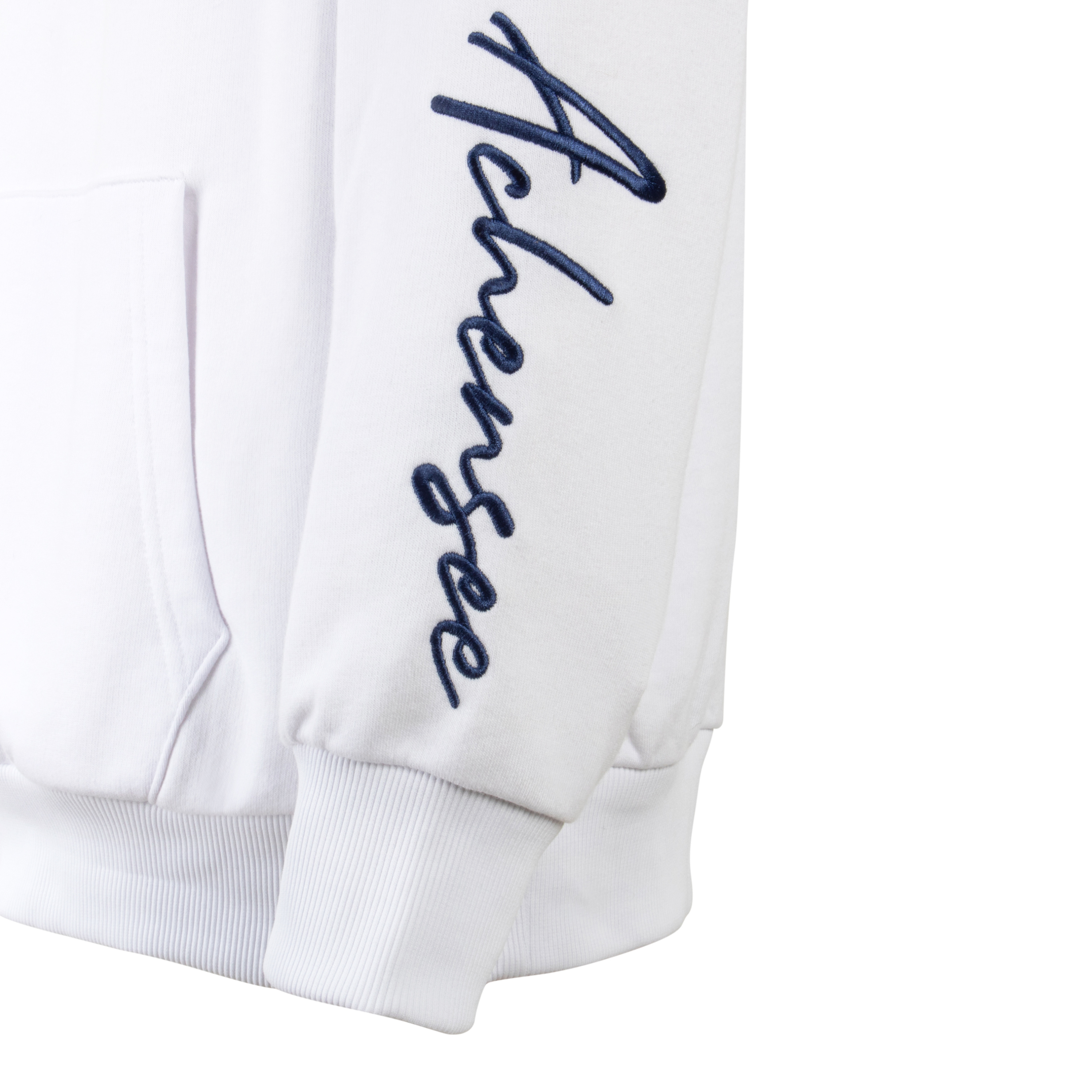 Herren Hoody Be Happy in weiß