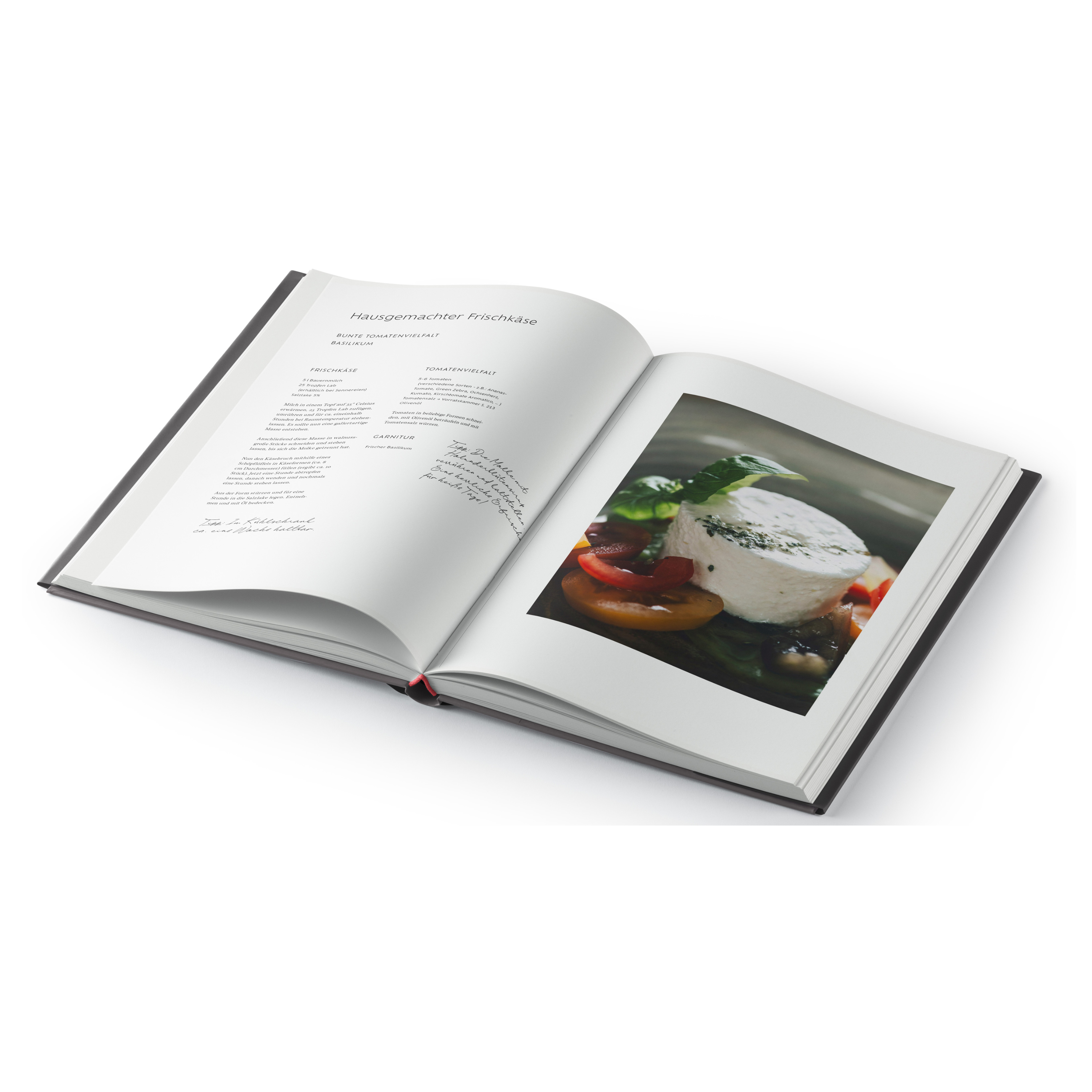 Kochbuch Alpins Speisekarte
