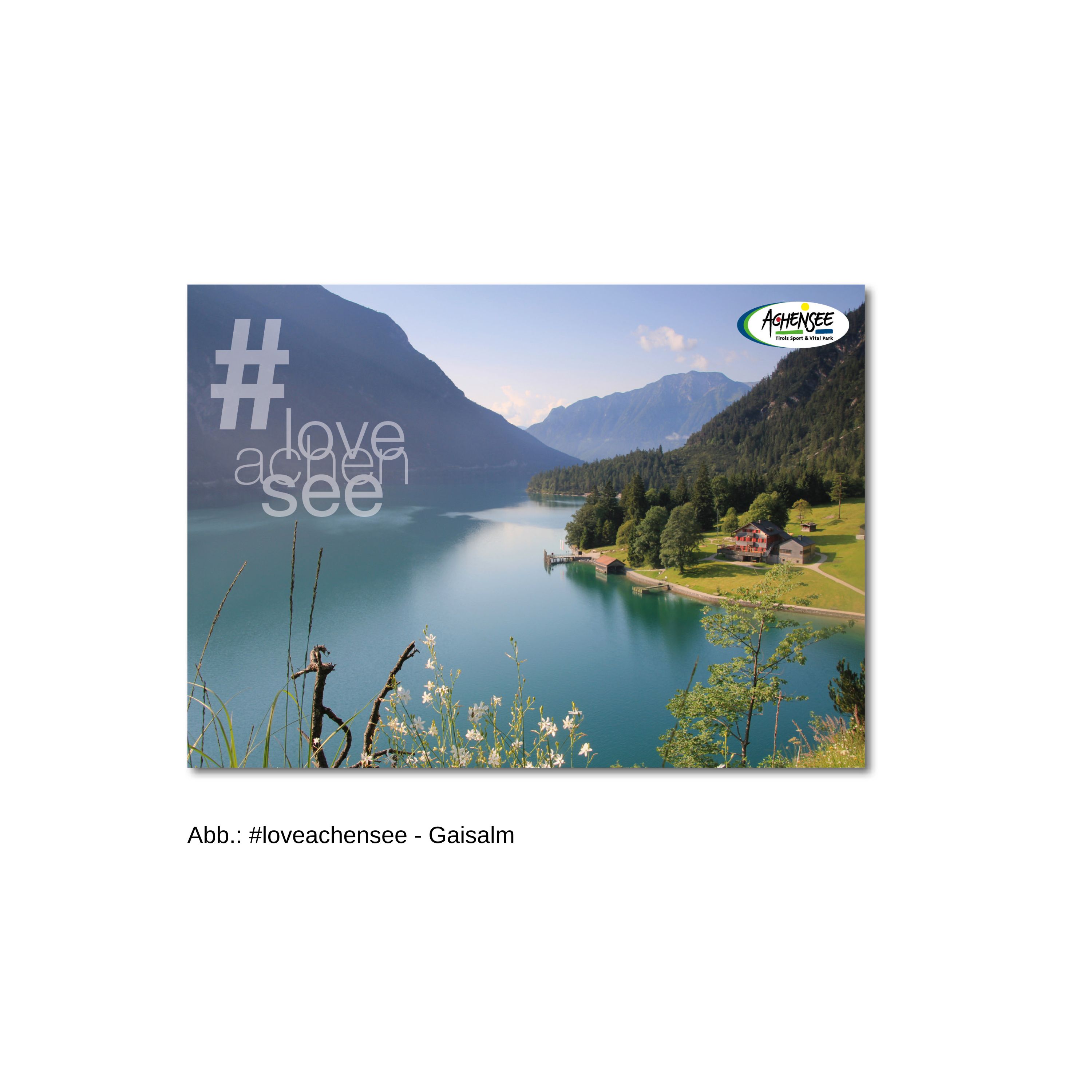 Postkarte der Gaisalm #loveachensee