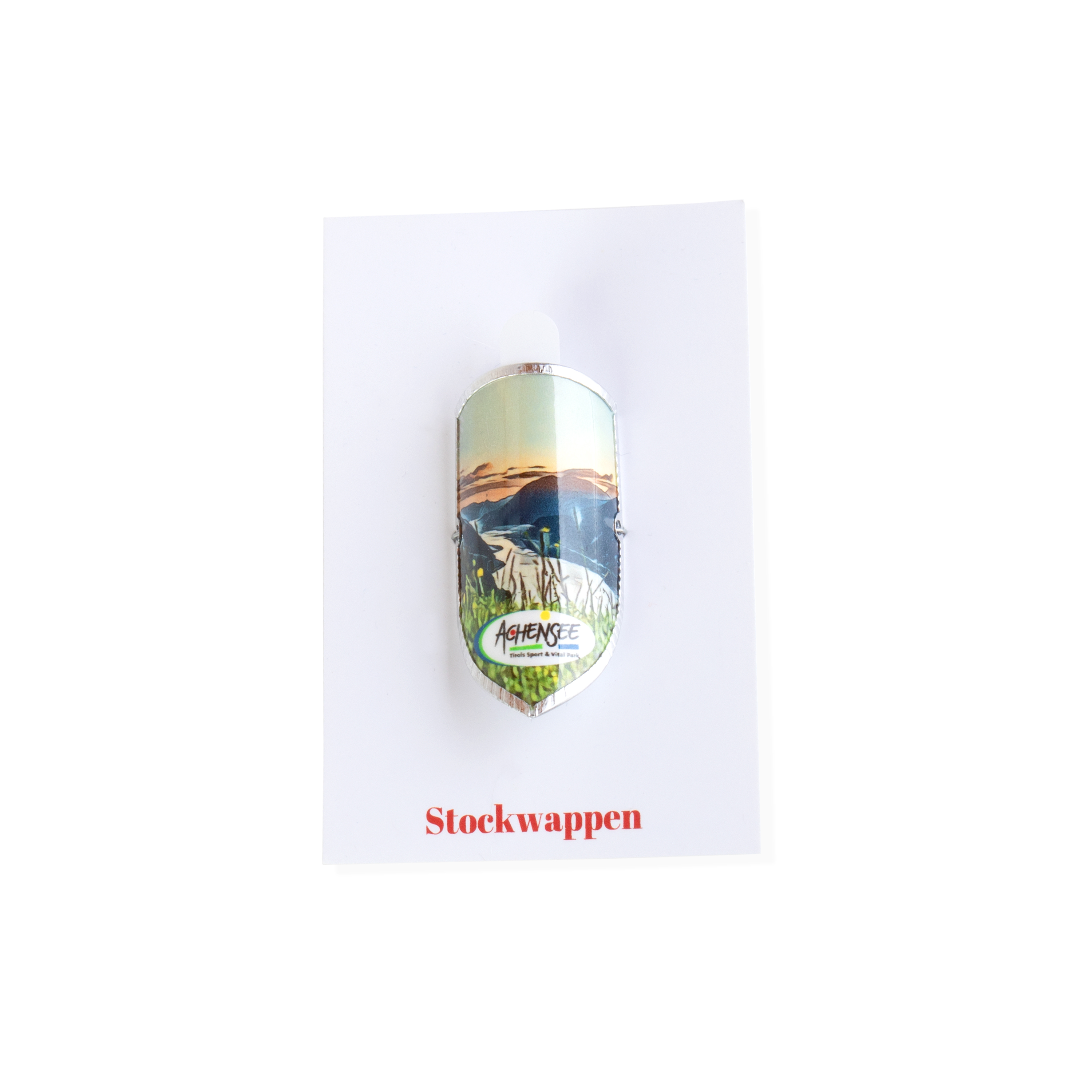 Stockwappen mit Achensee-Motiv