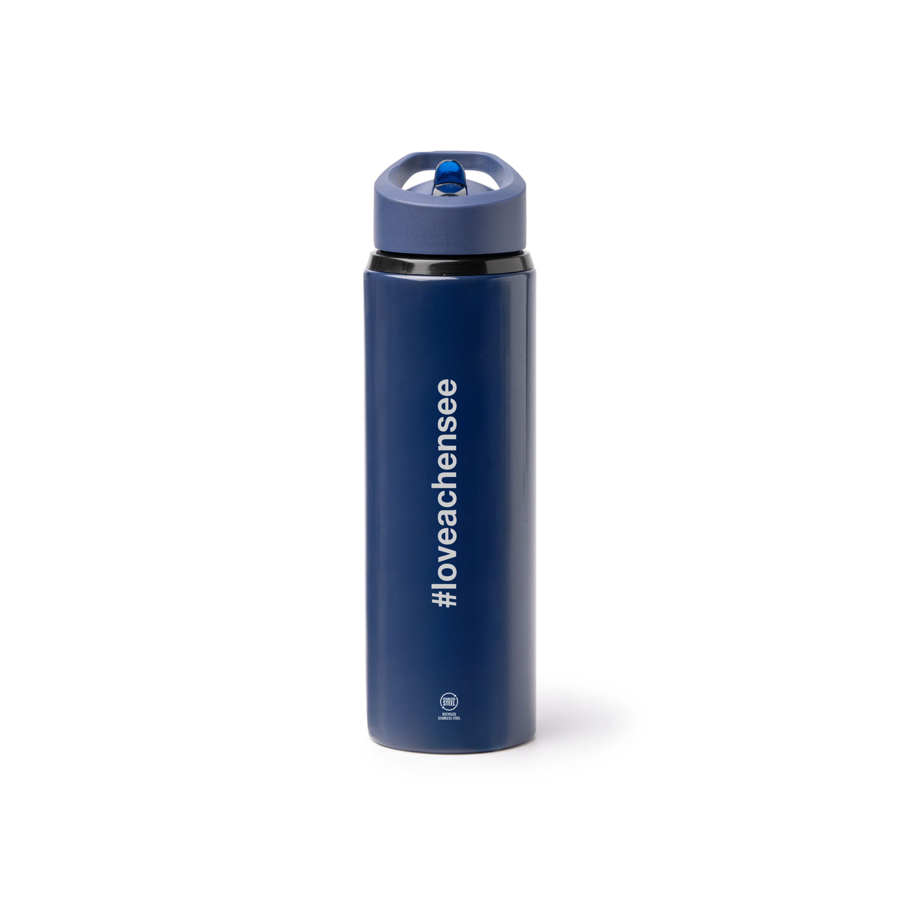 Trinkflasche Sport #loveachensee in dunkelblau