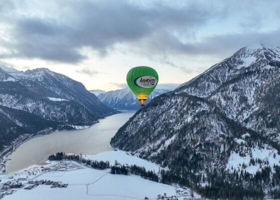 Ballonfahren am Achensee im Winter