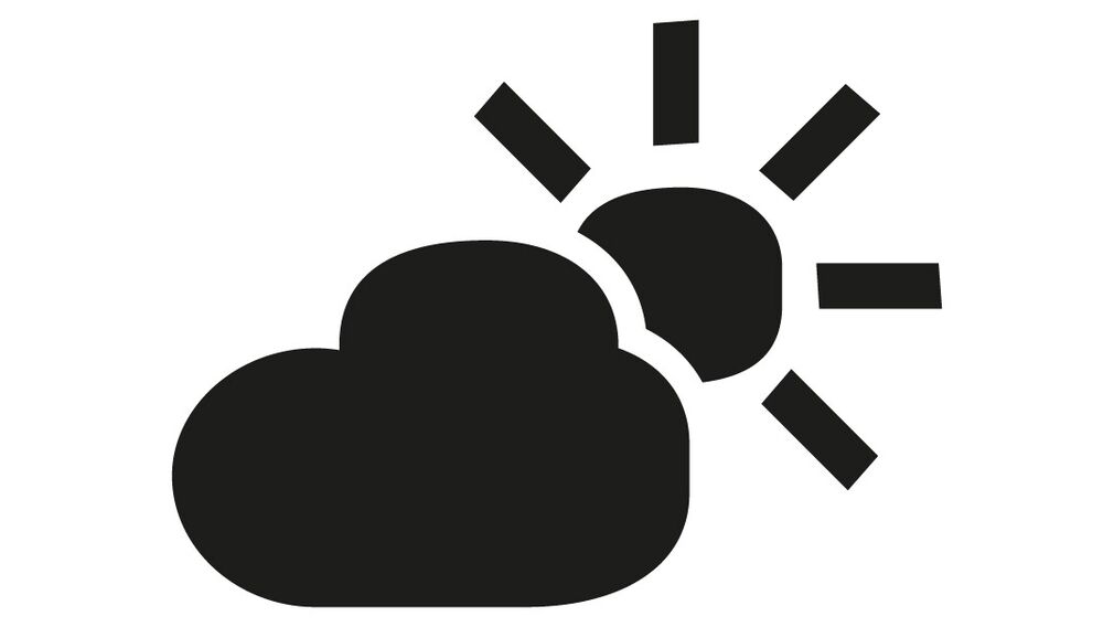 Weather icon – sun & cloud