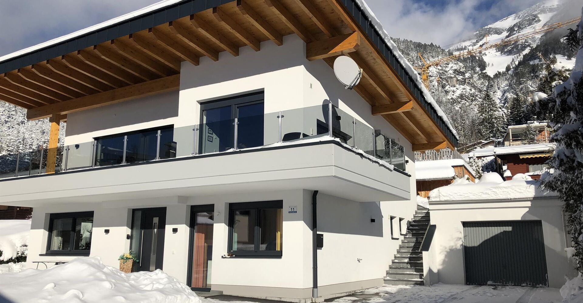 Ferienhäuser Schwarzmann Winteransicht 1