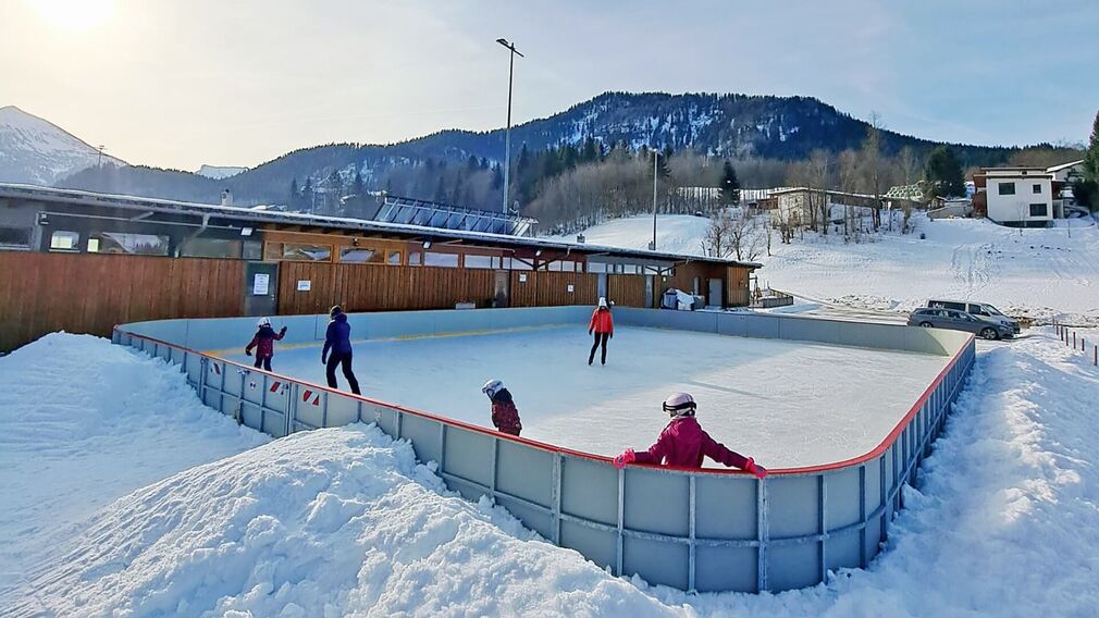 the ice rink in Achenkirch