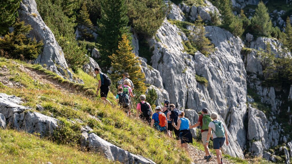 am Gipfel der 2.259 Meter hohen Rofanspitze