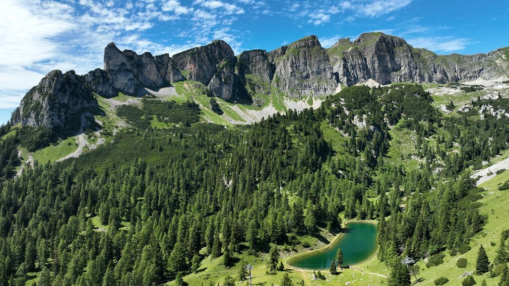 Steinernes Tor - alpine crossing in the Rofan mountains at 1,955 metres