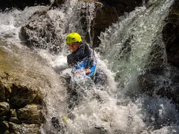 Action im Wildbach