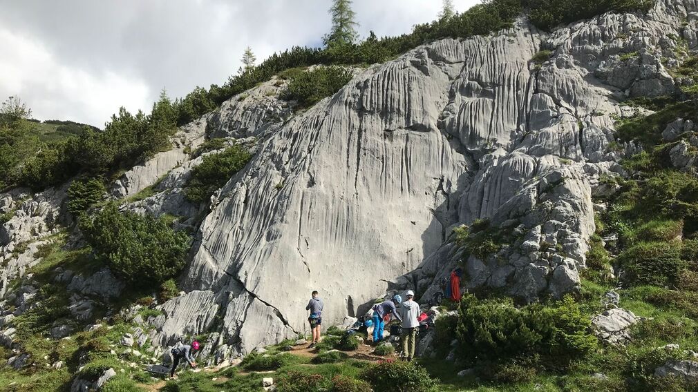 Klettern im Rofan - Gebiet Grubastiege