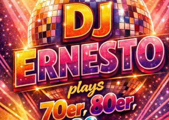 DJ Ernesto plays 70er, 80er, 90er