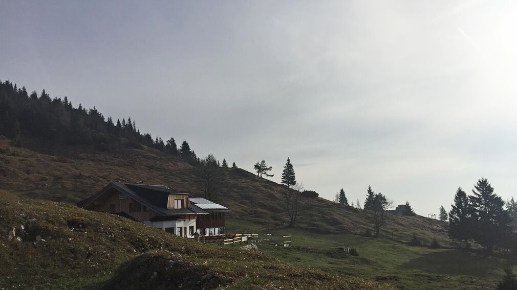 Hüttenansicht im Sommer