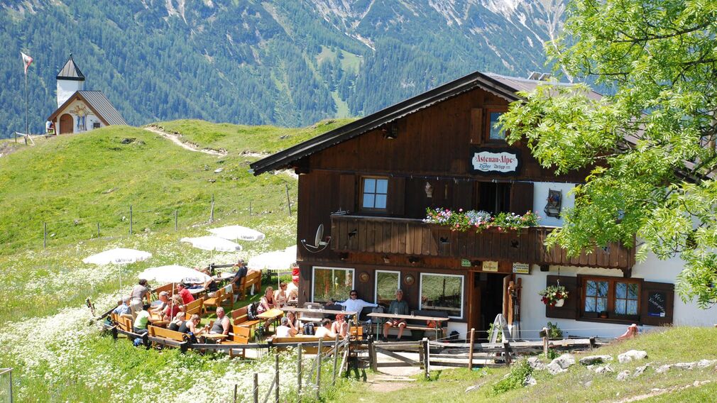 Hüttenansicht im Sommer