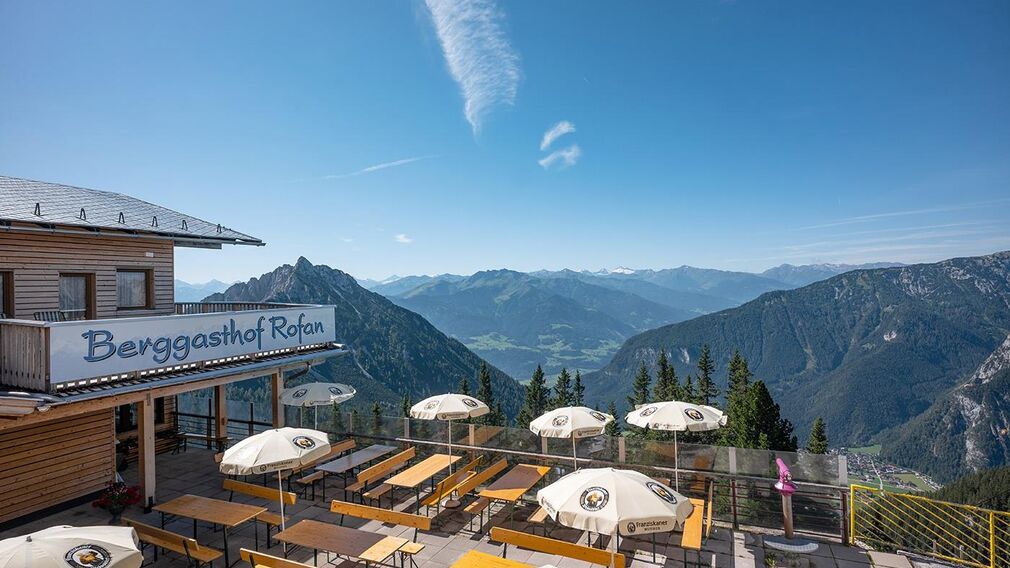 Berggasthof Rofan - Terrasse