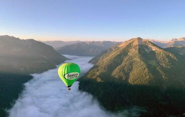 Hot-air balloon ride at Lake Achensee