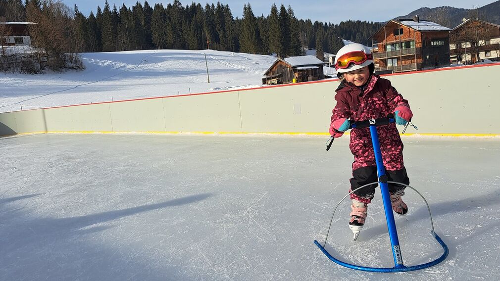 the ice rink in Achenkirch