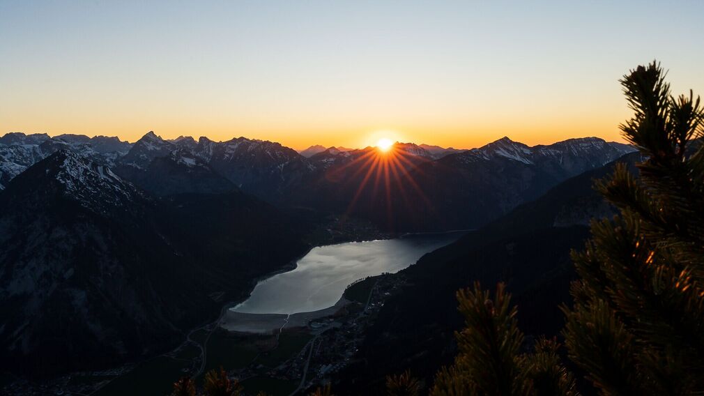 fantastic view from the Ebner Joch to the Achensee