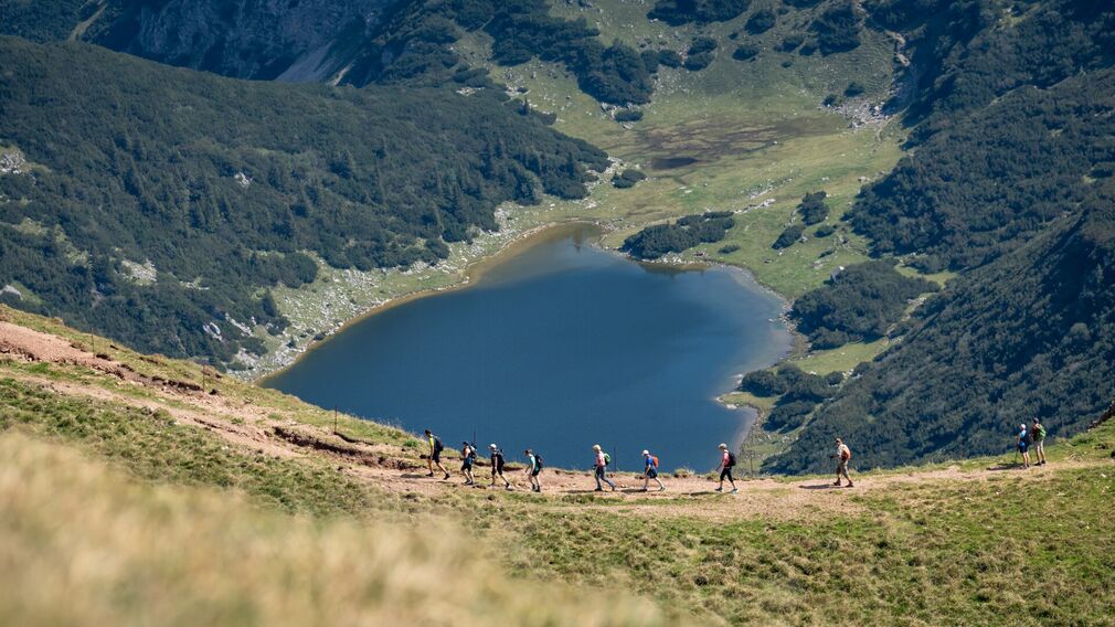 am Gipfel der 2.259 Meter hohen Rofanspitze