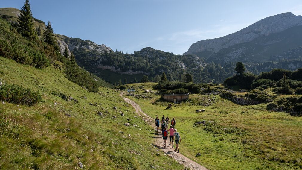 am Gipfel der 2.259 Meter hohen Rofanspitze