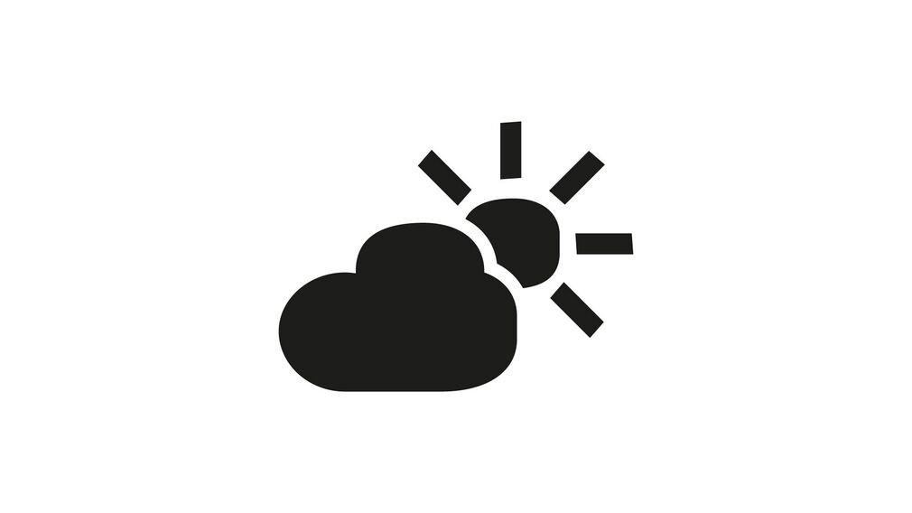 Weather icon – sun & cloud